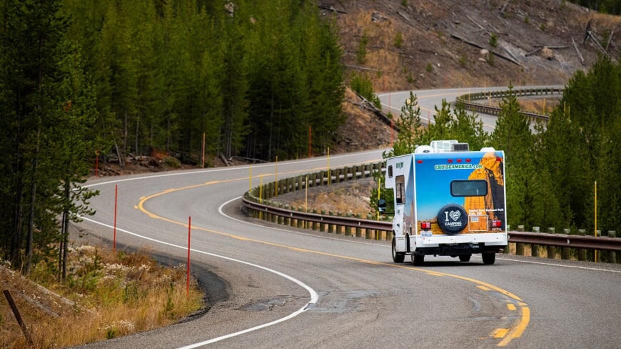  In an RV you can see the state from a different perspective  . 