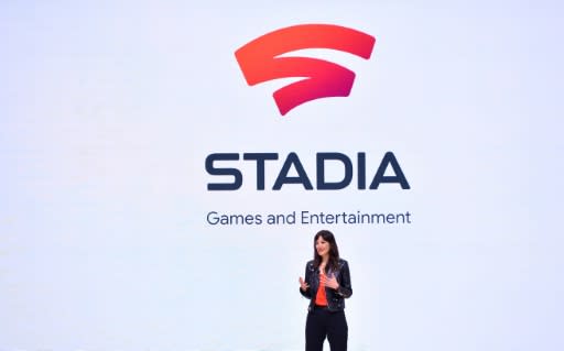 Head of Stadia Games and Entertainment Jade Raymond speaks during the annual Game Developers Conference in San Francisco, California on March 19, 2019