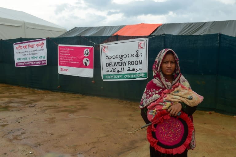 Hasina Aktar struggled to keep up with her husband and his mother as they headed back to the hut with a black plastic roof and mud floor in the Kutupalong refugee camp that is baby Mohammed's new home