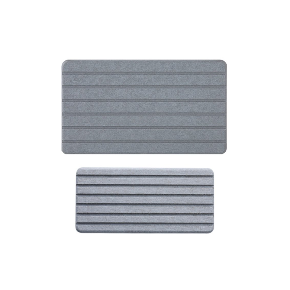 Gray dish drying mats