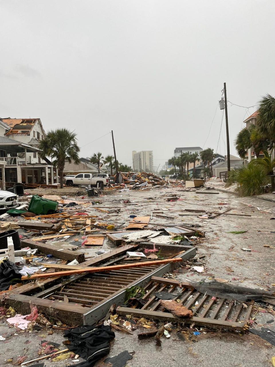 Storms left a path of destruction across the Florida Panhandle.