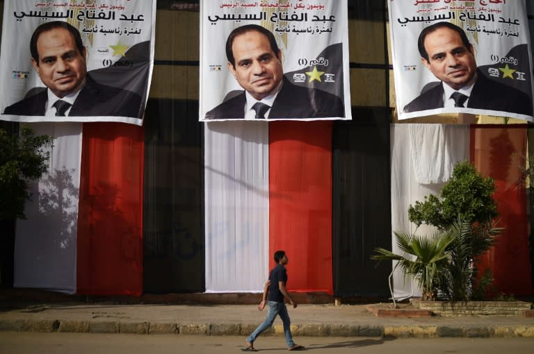 Despite President Abdel Fattah al-Sisi's appeal for a large turnout in March polls only 41 percent of registered voters cast their ballots