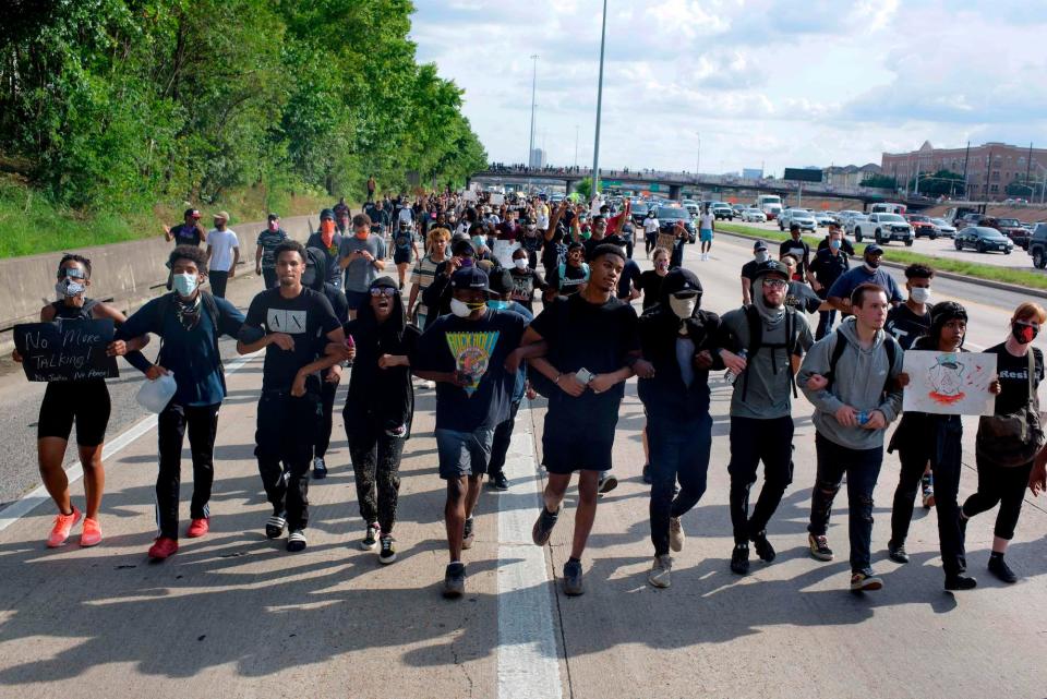 Peaceful protest houston