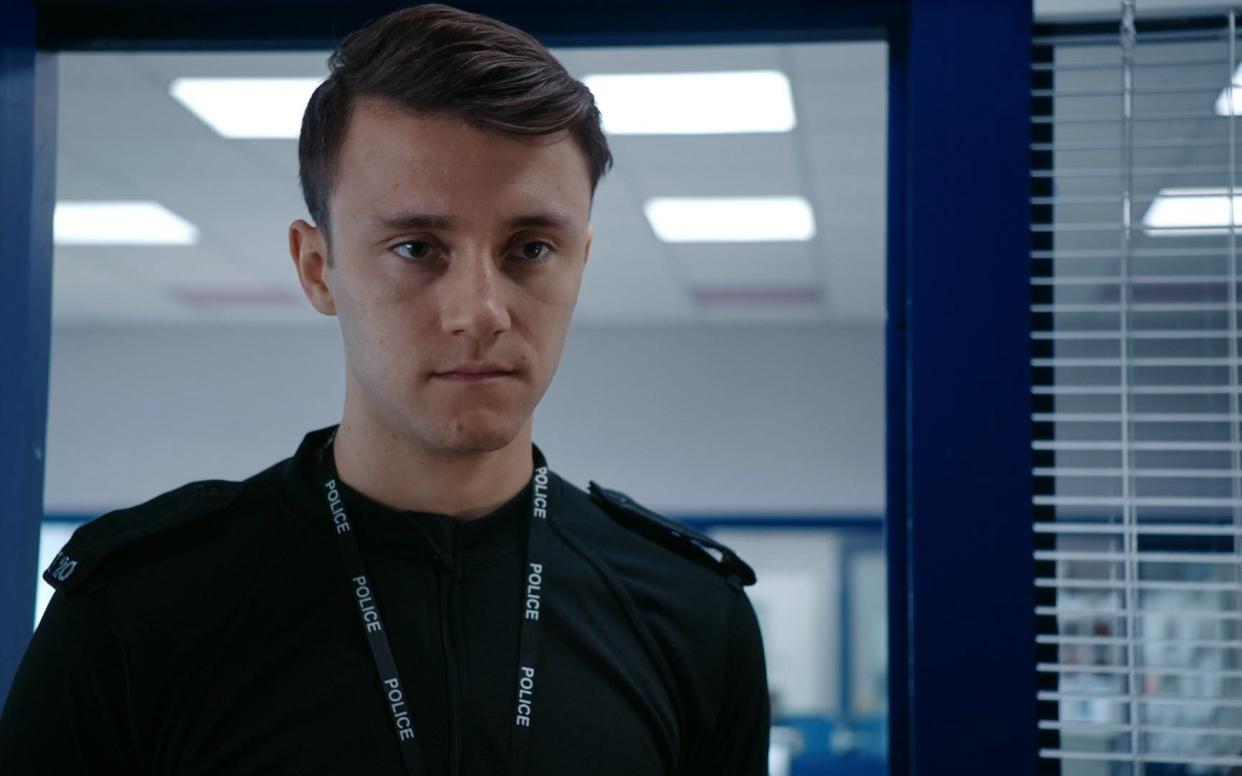 Gregory Piper as the psychopathic Ryan Pilkington in Line of Duty - BBC