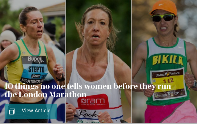 10 things no one tells women before they run the London Marathon