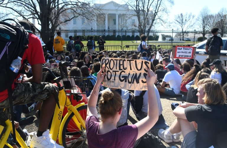 Amnesty noted that students in the US were "standing up against gun violence"