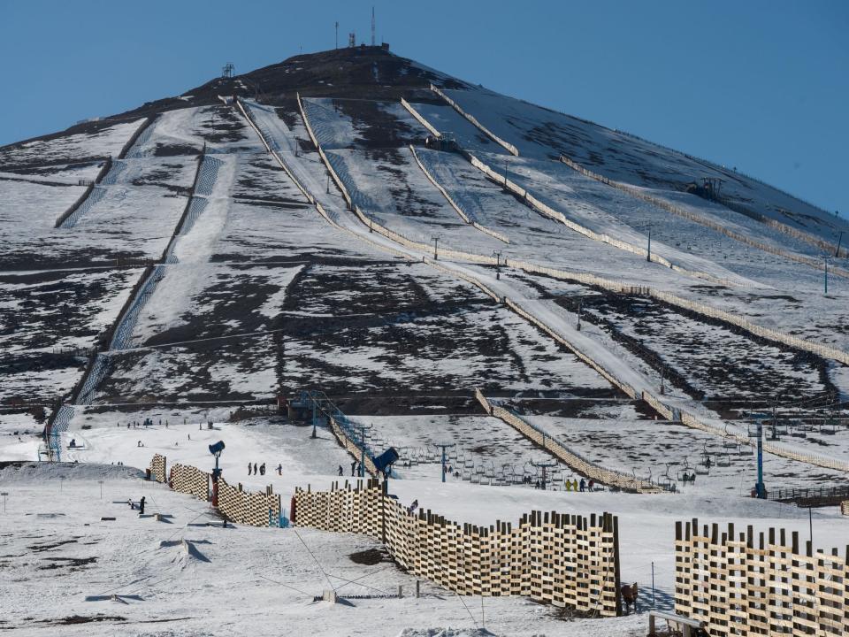 Chile Andes snow cover