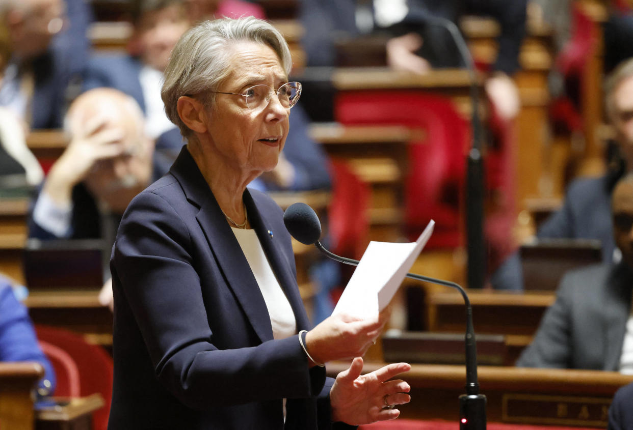 Élisabeth Borne, ici à l’Assemblée nationale à Paris, le 29 novembre 2023.