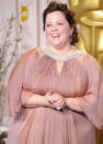 Melissa McCarthy It was truly a win for Melissa McCarthy to be nominated for best-supporting actress for the comedy "Bridesmaids" -- and she already has her own TV show, "Mike & Molly." On the feature front, she has two movies in the pipeline: a supporting role in the Judd Apatow "Knocked Up" sequel "This Is 40," and a lead in the Seth Gordon comedy "Identity Theft" opposite Jason Bateman. Photo By Jeff Kravitz/FilmMagic