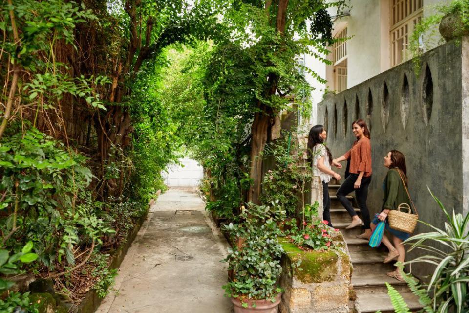 Airbnb's journey in 2021 was a closely watched online travel narrative. Pictured, an Airbnb host greets guests in Mexico City in 2018. Airbnb