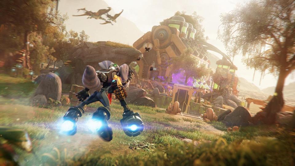 A screenshot of Ratchet And Clank: Rift Apart.