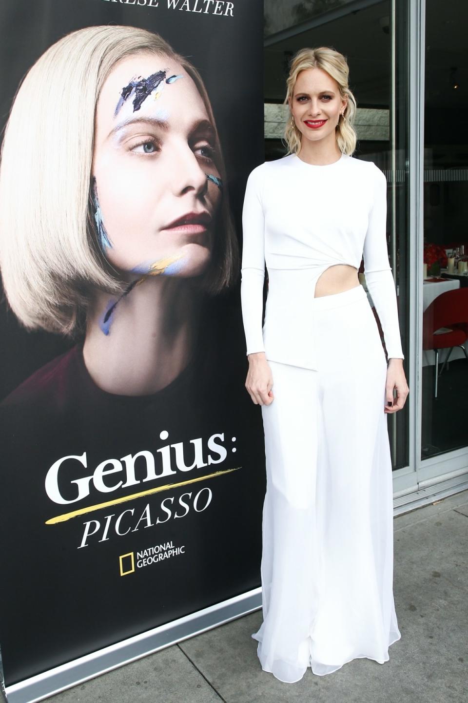 Who: Poppy Delevingne<br> What: Cushnie et Ochs<br> Where: At the <em>Genius: Picasso</em> premiere, Los Angeles<br> When: April 15, 2018