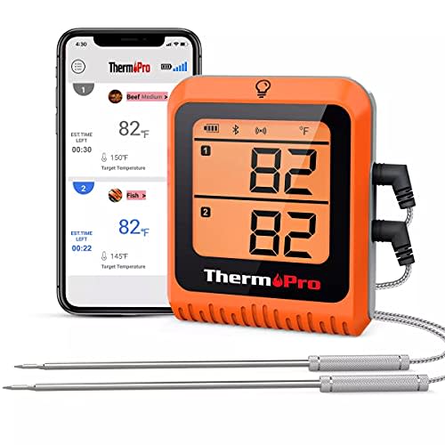 ThermoPro TP08S Wireless Digital Meat Thermometer for BBQ Grilling