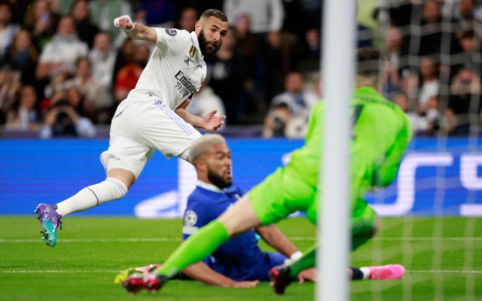 Chelsea's Kepa Arrizabalaga saves from Real Madrid's Karim Benzema - Reuters/Juan Medina