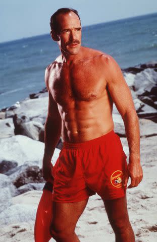 <p>All American TV, Inc.;Hulton Archive;Getty</p> Michael Newman in "Baywatch"