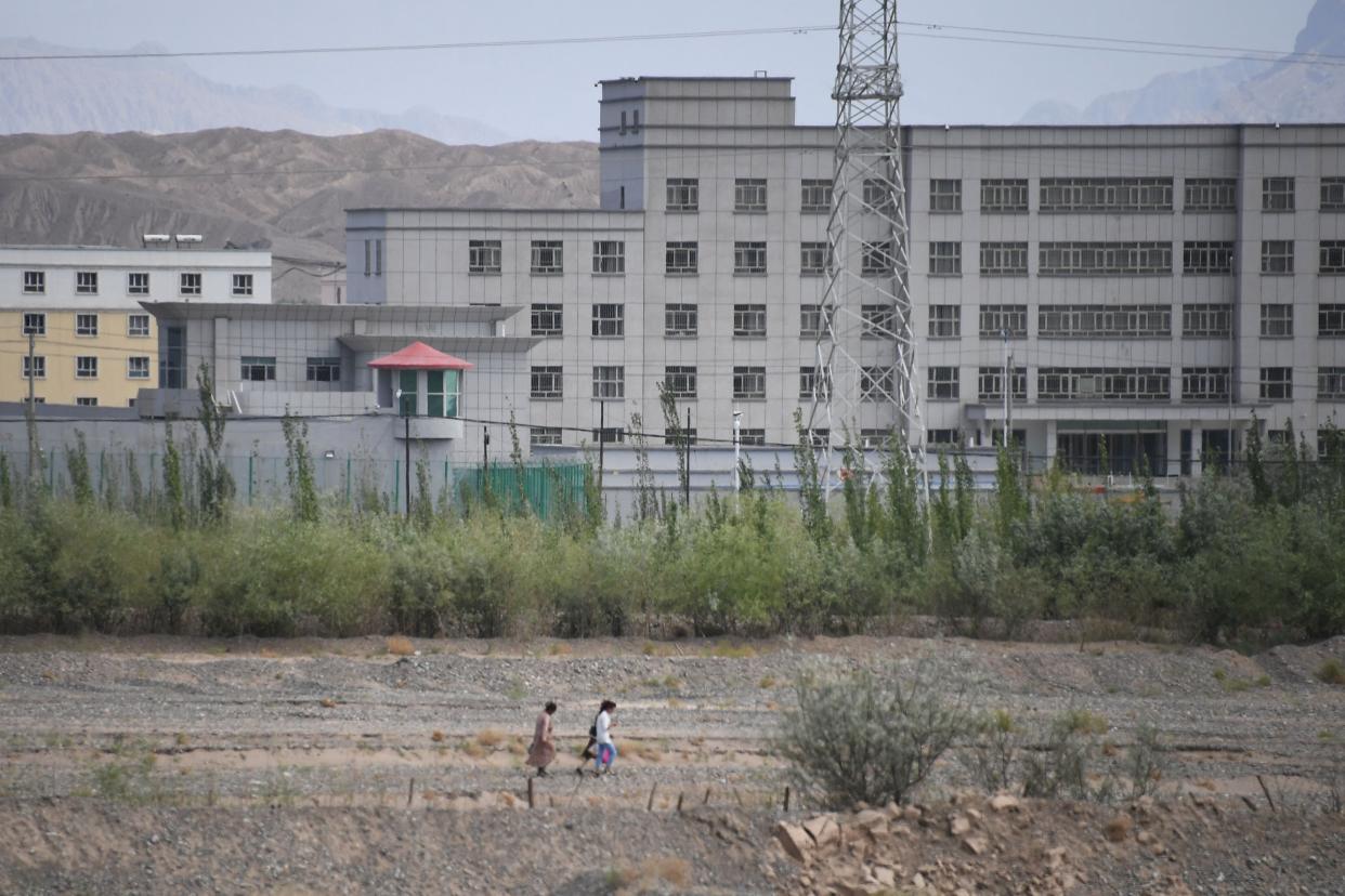 This facility in western China is believed to be an internment camp housing imprisoned Uighurs. (Photo: GREG BAKER/Getty Images)