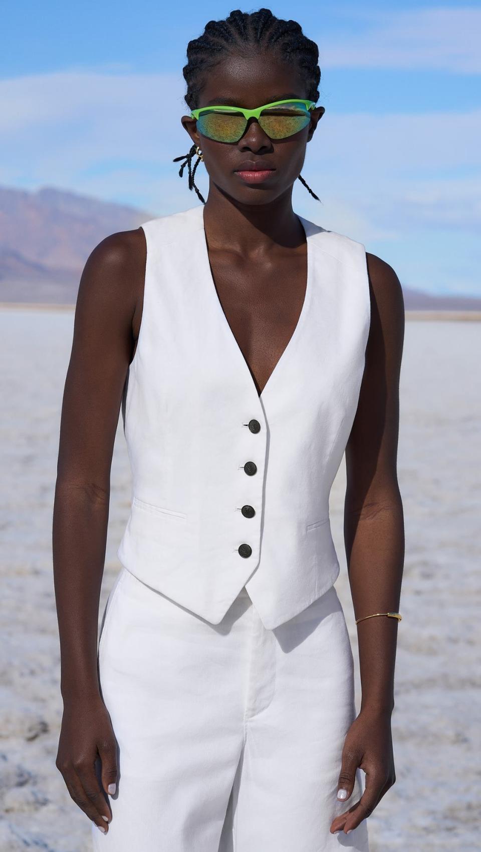 Rag & Bone Priya Linen Vest