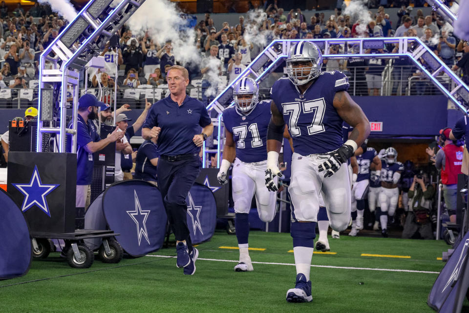 Head coach Jason Garrett is 70-58 in the regular season and 1-2 in the playoffs during his nine seasons with the Cowboys. (Getty Images)