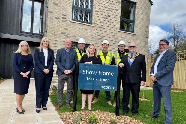 Mayor of Highworth Richard Williams at Backhouse&#39;s new show-home.