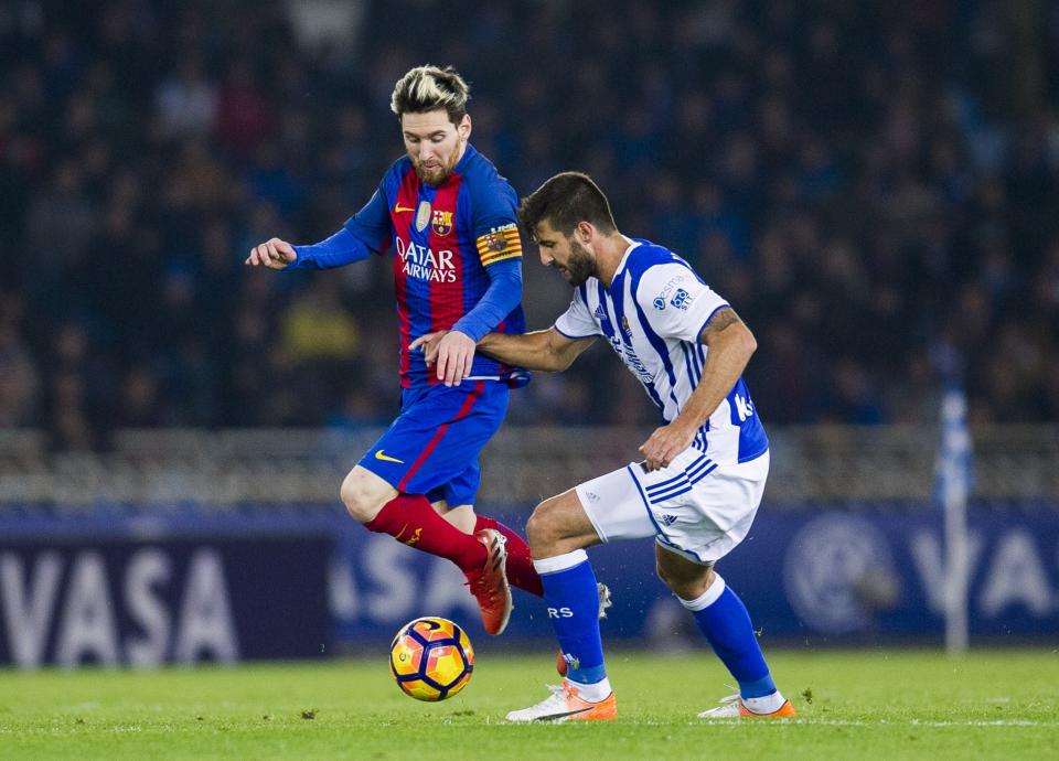 Real Sociedad's Willian Jose (right) is an Everton 'target' 