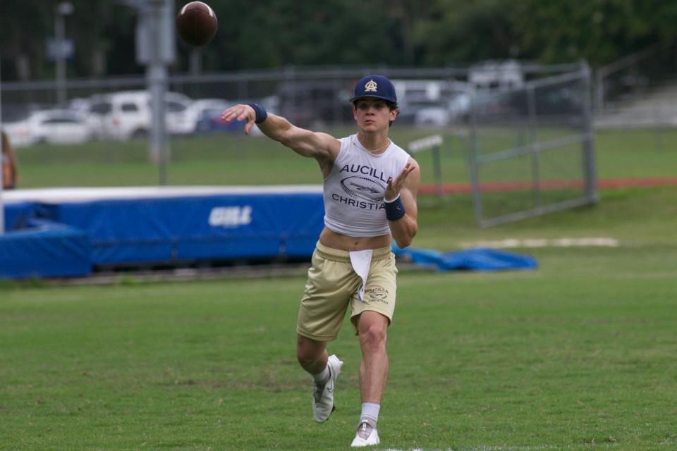 Maclay hosted Aucilla Christian in a 7v7 football game on June 28, 2022, at Maclay School.