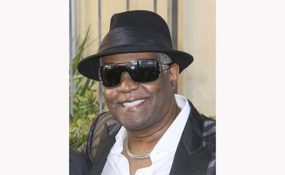 Ronald "Khalis" Bell attends a ceremony honoring Kool & The Gang with a star on The Hollywood Walk of Fame on Oct. 8, 2015, in Los Angeles. Bell, a co-founder and singer in the group, has died. He was 68. Publicist Sujata Murthy says Bell died at his home in the U.S. Virgin Islands with his wife by his side. The cause of death has not been released.  (Photo by Rich Fury/Invision/AP, file)