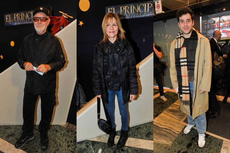 León Gieco, Marcela Morelo y Fer Dente, felices en el estreno de la obra El Principito