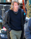 <p>Garrett Hedlund is seen filming <em>Modern Love</em> on Wednesday in Schenectady, New York.</p>