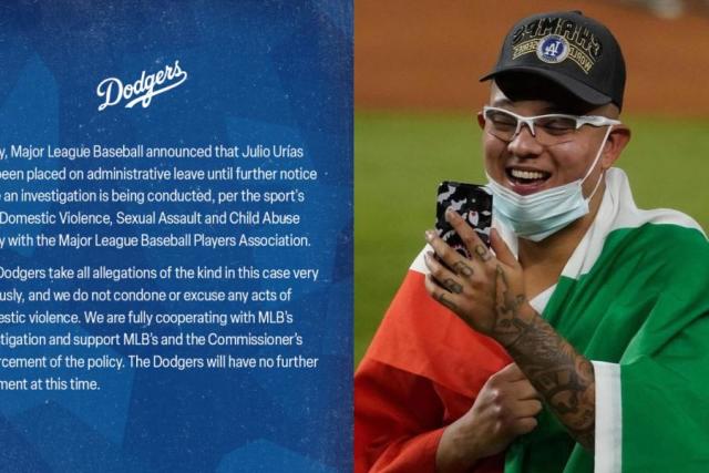 Julio Urías, baja indefinida con Dodgers: No perdonamos ningún acto de  violencia