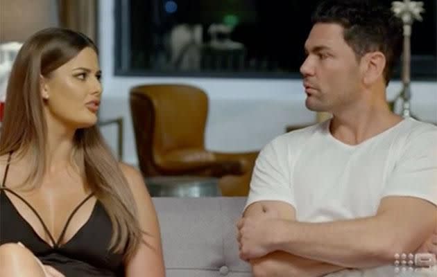 Cheryl and Andrew on Married at First Sight. Source: Channel Nine