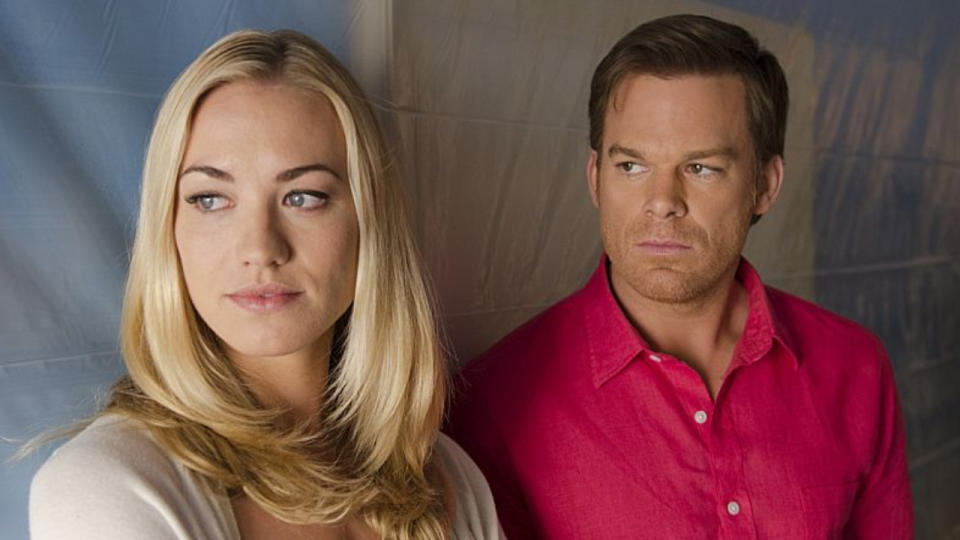 Yvonne Strahovski and Michael C. Hall in Dexter