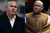 <p>L’ancien entraîneur de l’OM aurait pu passer le casting pour le rôle de Varys dans <em>Game of thrones</em>. En effet, il ressemble trait pour trait à Conleth Hill, interprète du personnage.<br>Crédit photo : Getty Images </p>