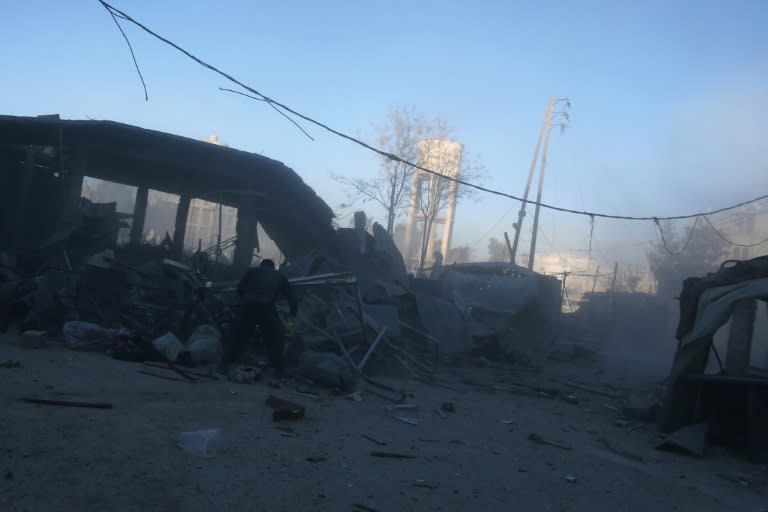 Regime shelling has left vast swathes of the rebel enclave in ruins