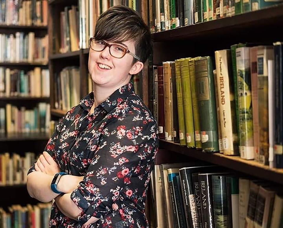 Lyra McKee pictured in a recent photo before her death last Thursday (AFP/Getty Images)