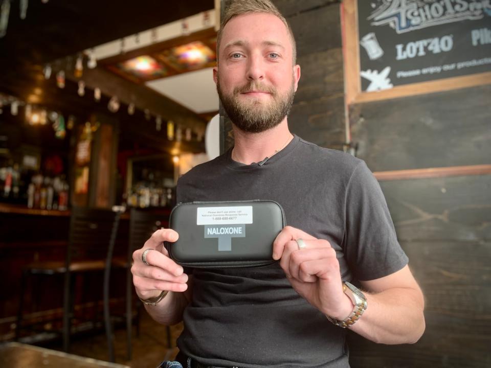 Niall Hickey, the co-owner of the Newfoundland Embassy pub in downtown St. John's, says harm reduction is a necessary response to growing fears about overdoses and addiction.