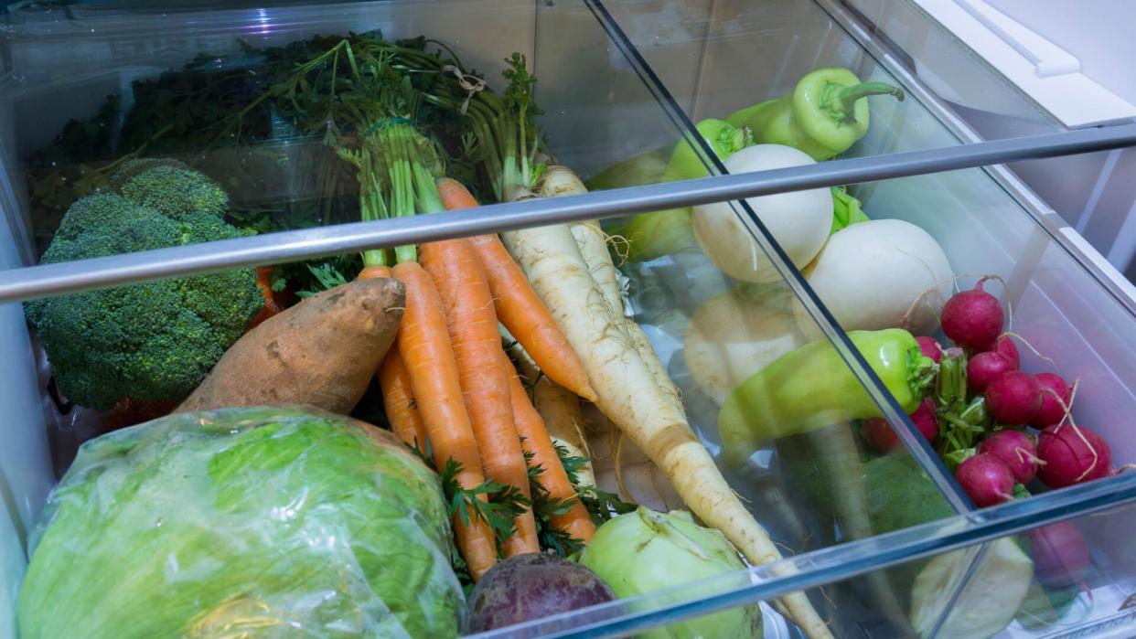 vegetable storage in refrigerator