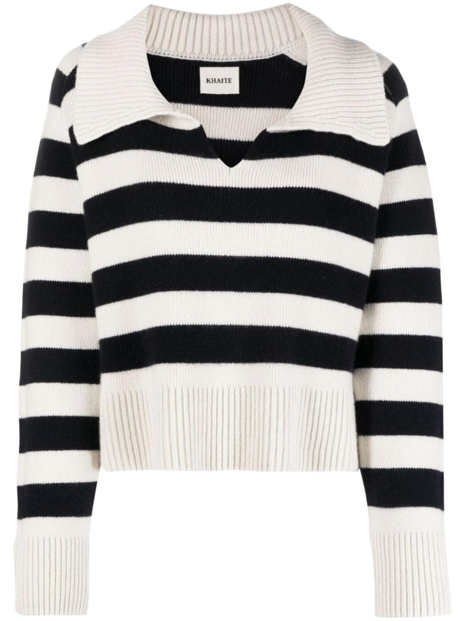 Franklin Striped Spread-Collar Jumper