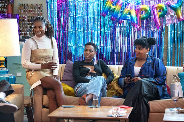 <p>Raymond Liu/HBO</p> Issa Rae, Yvonne Orji and Natasha Rothwell on 'Insecure'