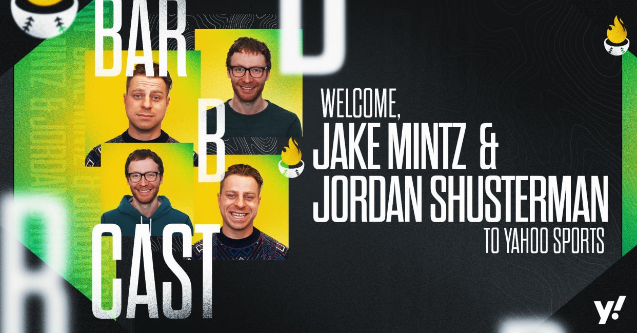 Jake Mintz and Jordan Shusterman are also bringing The Baseball Bar-B-Cast to Yahoo Sports. (Henry Russell/Yahoo Sports)