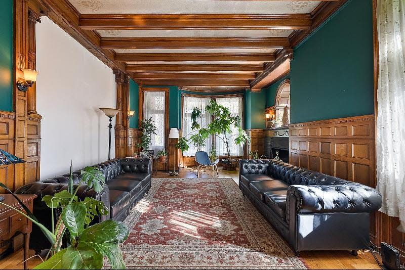 A living area in the home, which is listed for sale with an asking price of $3.7 million.