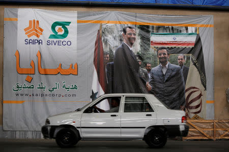 A man drives a car inside the Saipa Syria Factory in the industrial city of Hassia in Homs, Syria September 9, 2018. Picture taken September 9, 2018. REUTERS/Omar Sanadiki