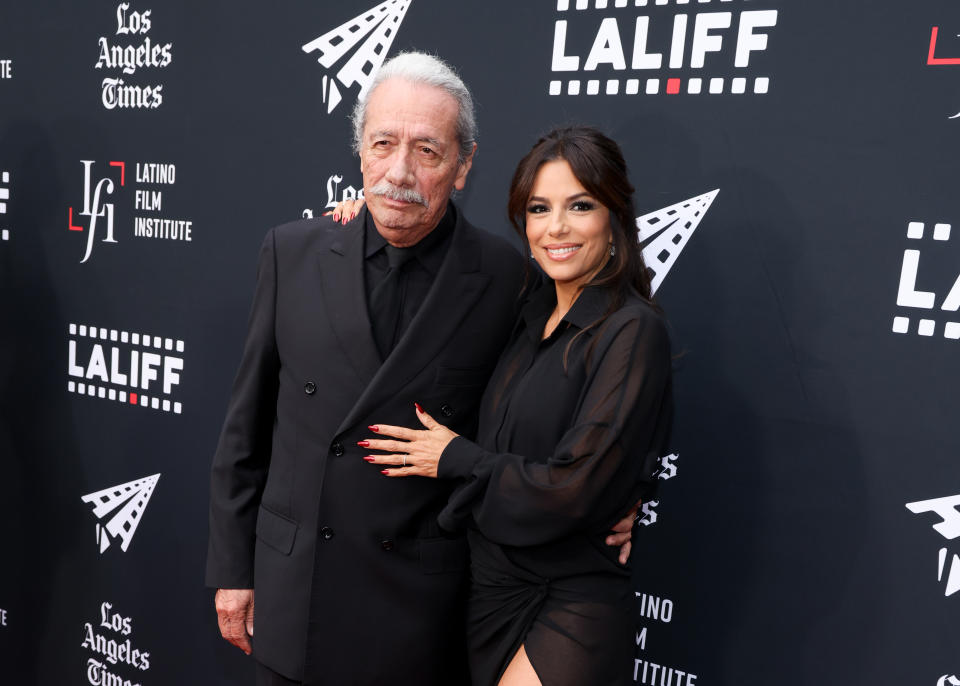 Edward James Olmos and Eva Longoria