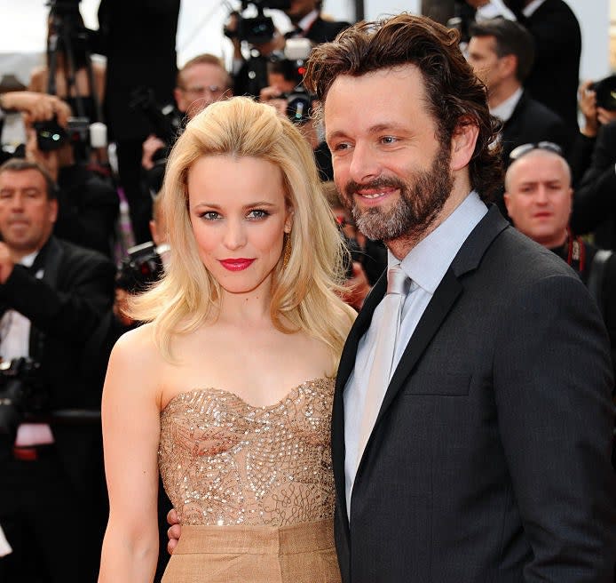 rachel and michael on the red carpet of cannes film festival