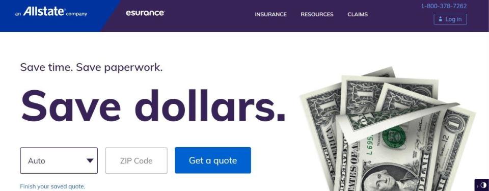 esurance website