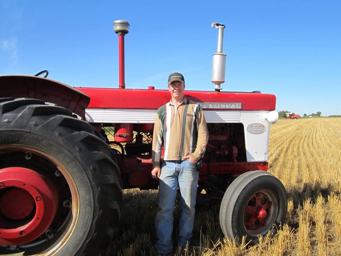 Glenn Wright is one of the Canadian farmers sent to the UN's COP26 climate change summit by the National Farmers Union. (Submitted by Glenn Wright - image credit)