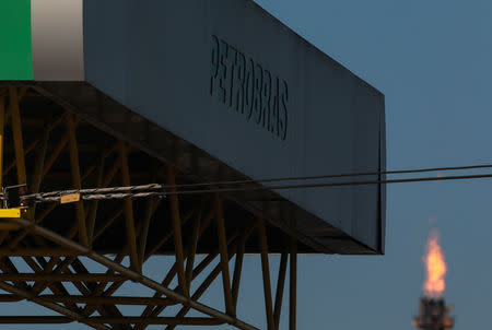 The entrance of the Petrobras Alberto Pasqualini Refinery is seen in Canoas, Brazil May 2, 2019. Picture taken May 2, 2019. REUTERS/Diego Vara