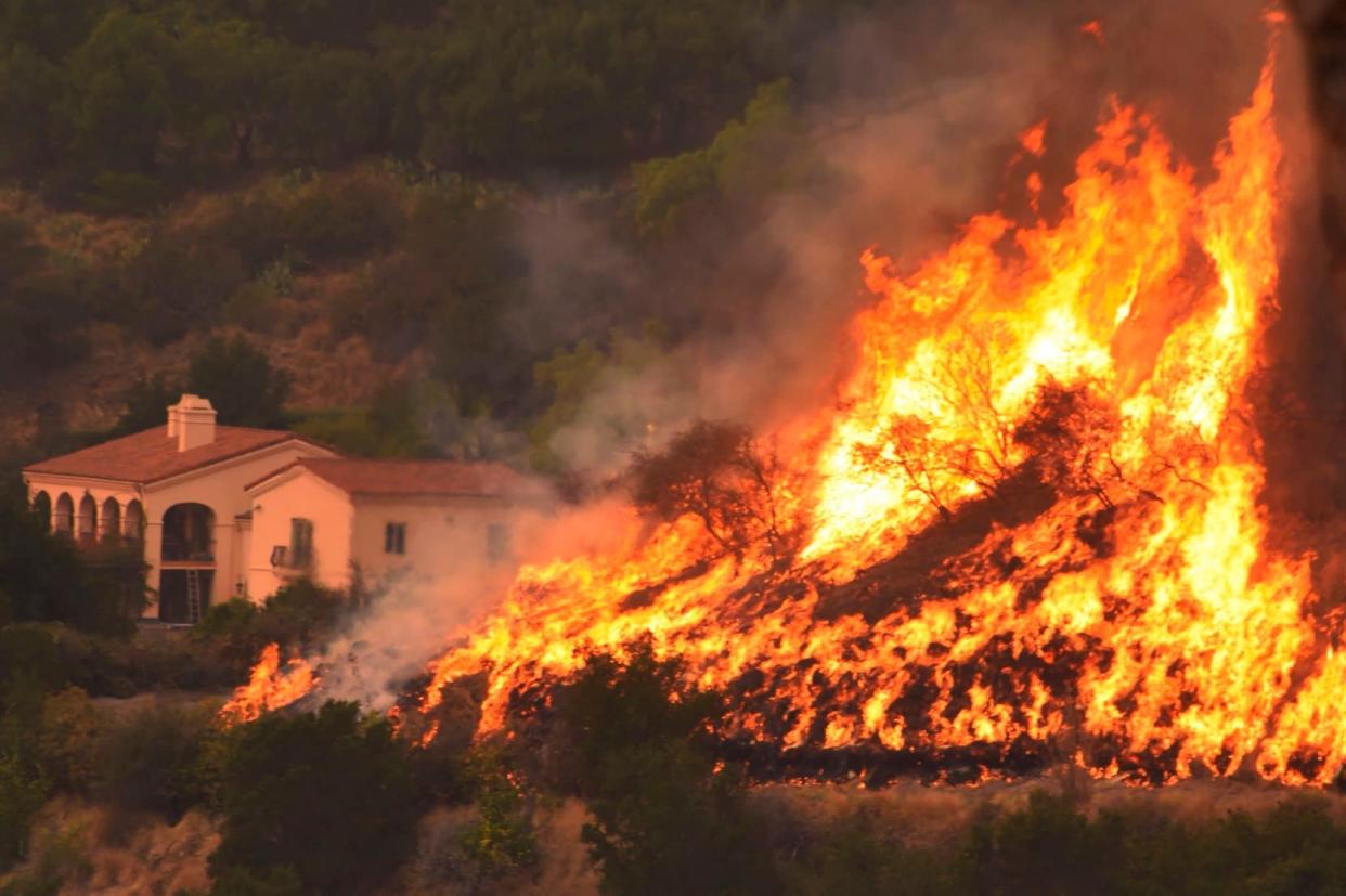 California wildfire the largest in the state's recorded history - Mike Eliason/Santa Barbara County Fire Department/AP