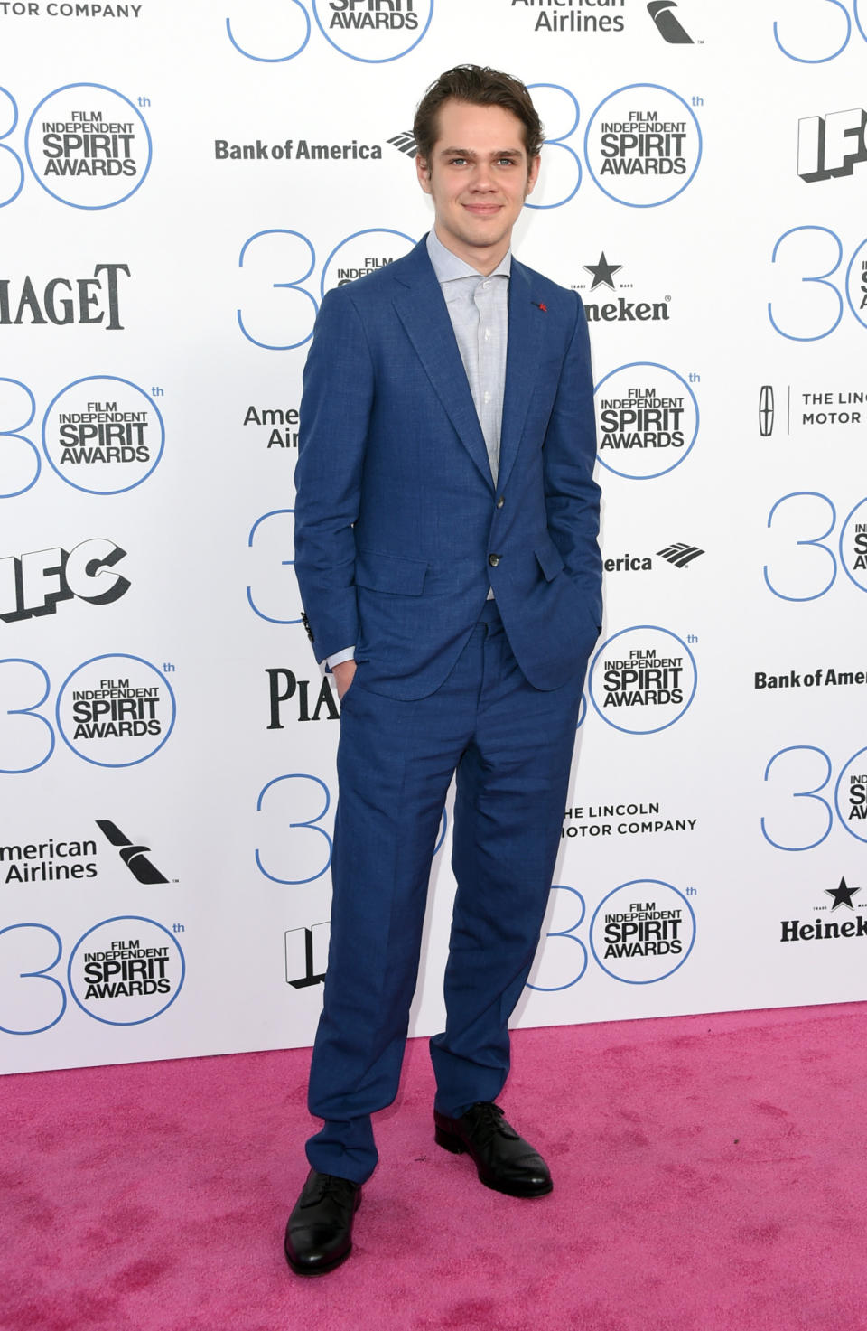 Ellar Coltrane in a Blue Suit