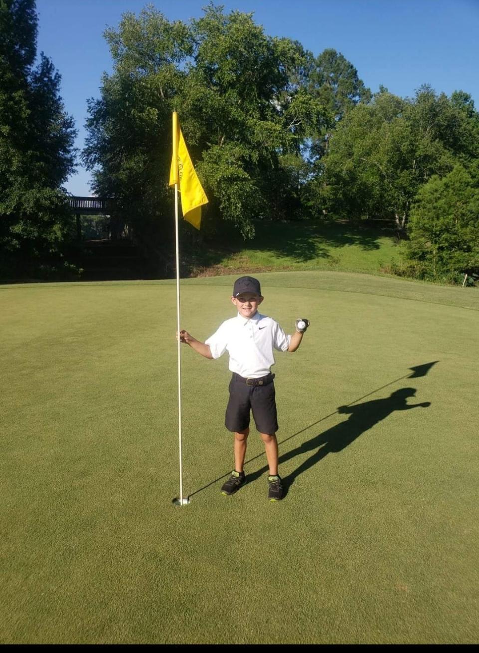 Bradley Amos carded his hole-in-one at Summerbrooke Golf Course.