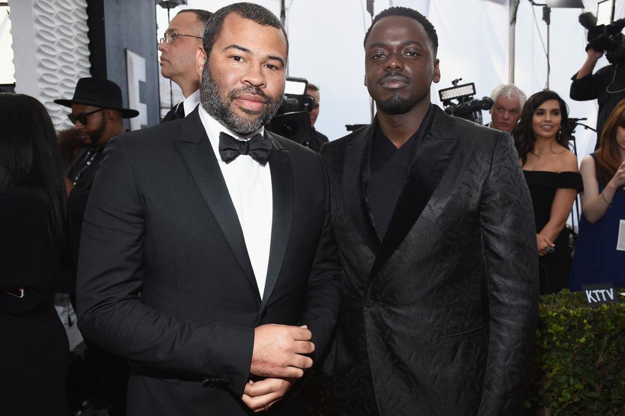 Honoured: Director Jordan Peele and actor Daniel Kaluuya: Getty Images